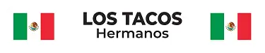 Mexican Flag Themed Logo of Los Tacos Hermanos Restaurant