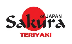 Sakura Teriyaki logo featuring a red circle, highlighting sister restaurant with multiple NYC locations.